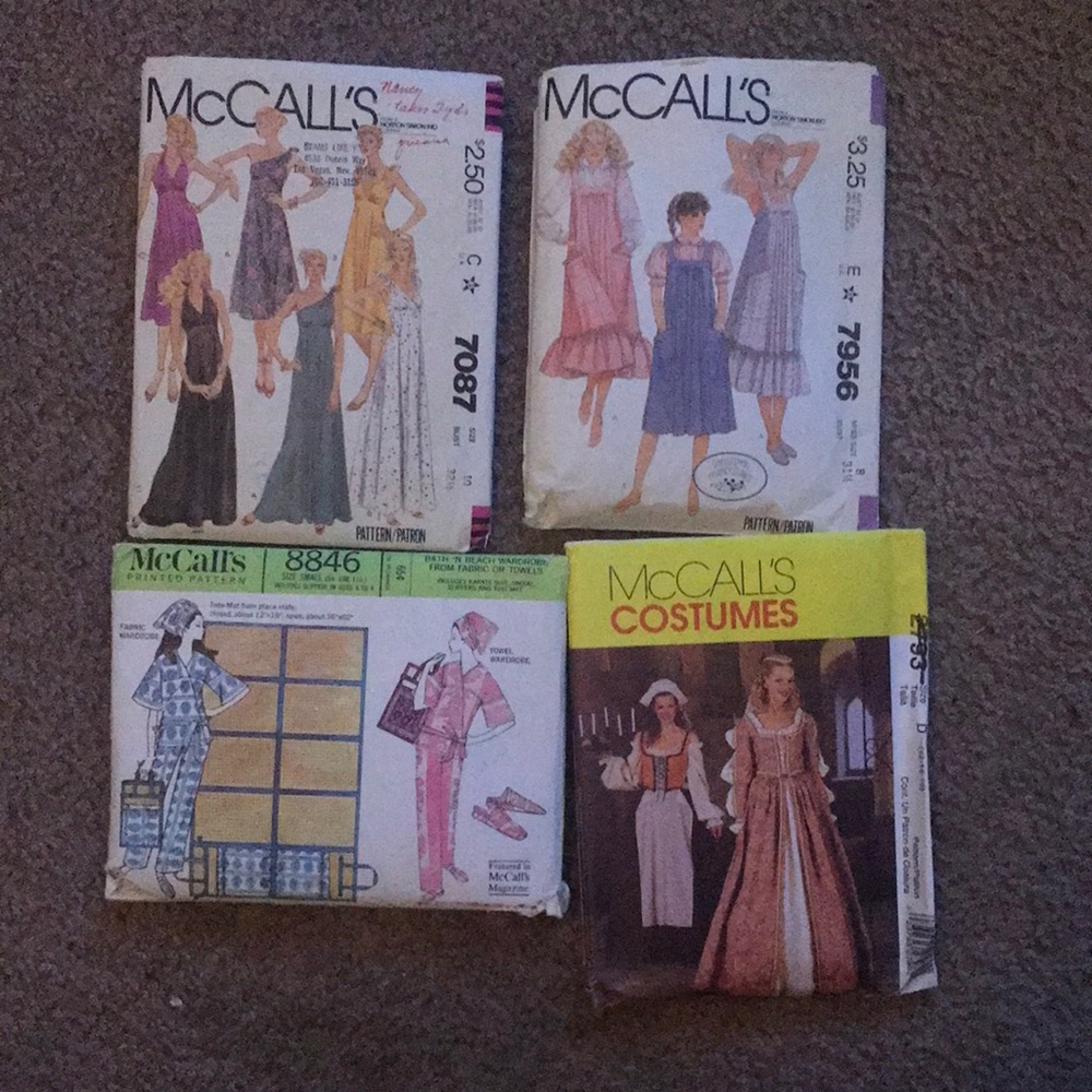 McCalls Patterns (selling bulk in photo)
